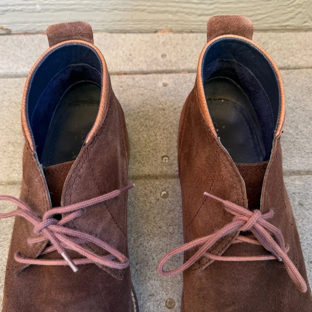 Cole Haan Ogden Stitch Chukka II Boots Muir Suede Men USA 11M Brown Style C26393